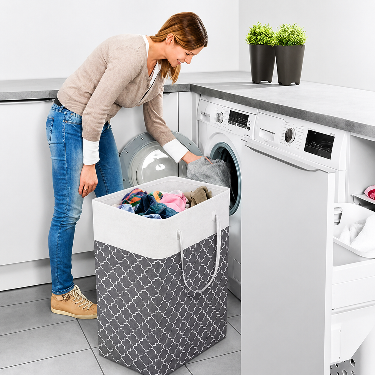 Lauva 75L Waterproof Laundry Basket - Durable, Leak-Proof & Easy-to-Carry
