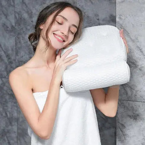 Spa Bathtub Pillow with Anti-Slip Suction Cups for Comfortable Soaking and Tub Use