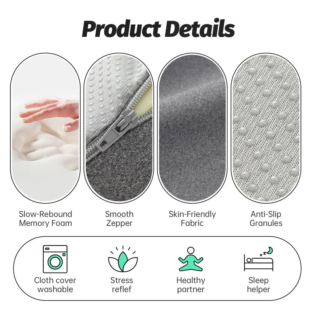 Face Down Pillow with Contoured Opening and Breathable Design for Massage Tables and Prone Resting
