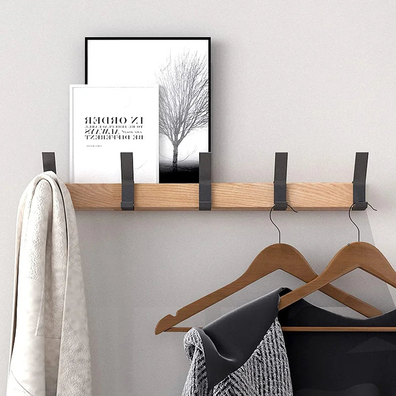 Nordic Wall-Mounted Coat Rack — Sleek, Space-Saving Organizer for Your Entryway