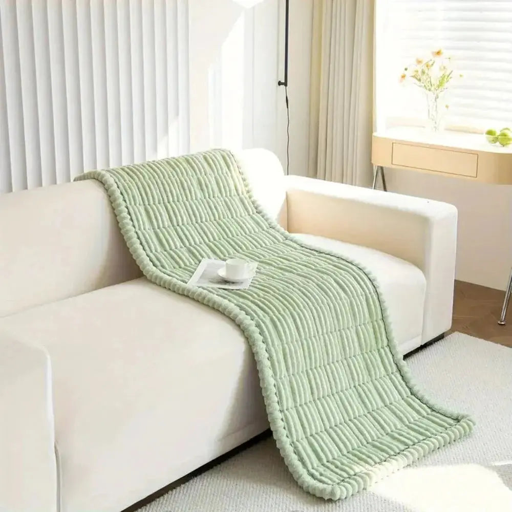 Elastic Jacquard Sofa Slipcover with Frill Design for Stretchable 3-Seater Couch and Chair Coverage