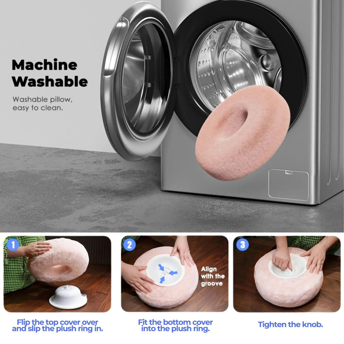 Plush Pillow Style Device Stand with Adjustable Angle Support for Hands Free Viewing at Home
