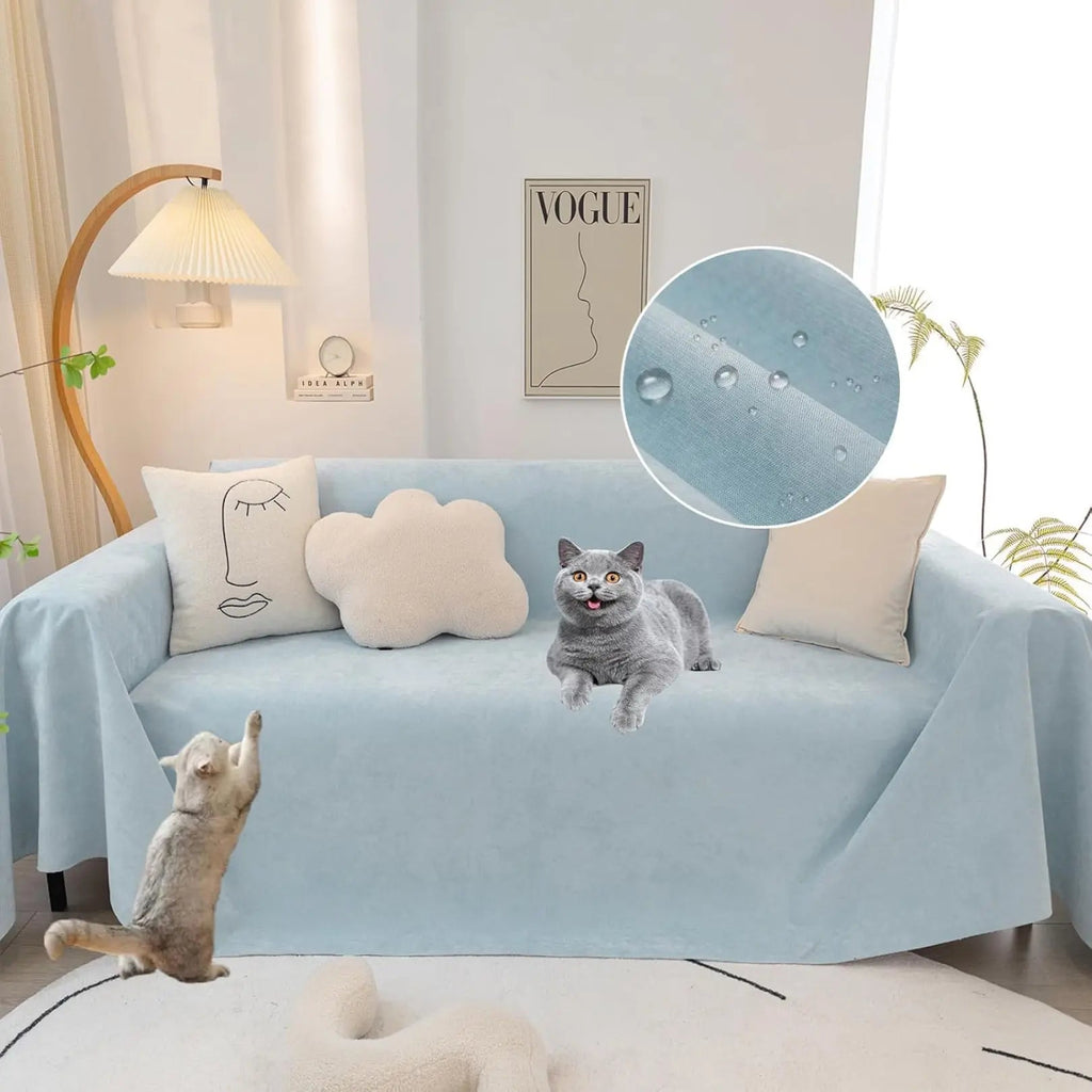 Waterproof Anti-slip Sofa Cover with Dust-proof Fabric for Living Room and Bedroom Furniture Protection