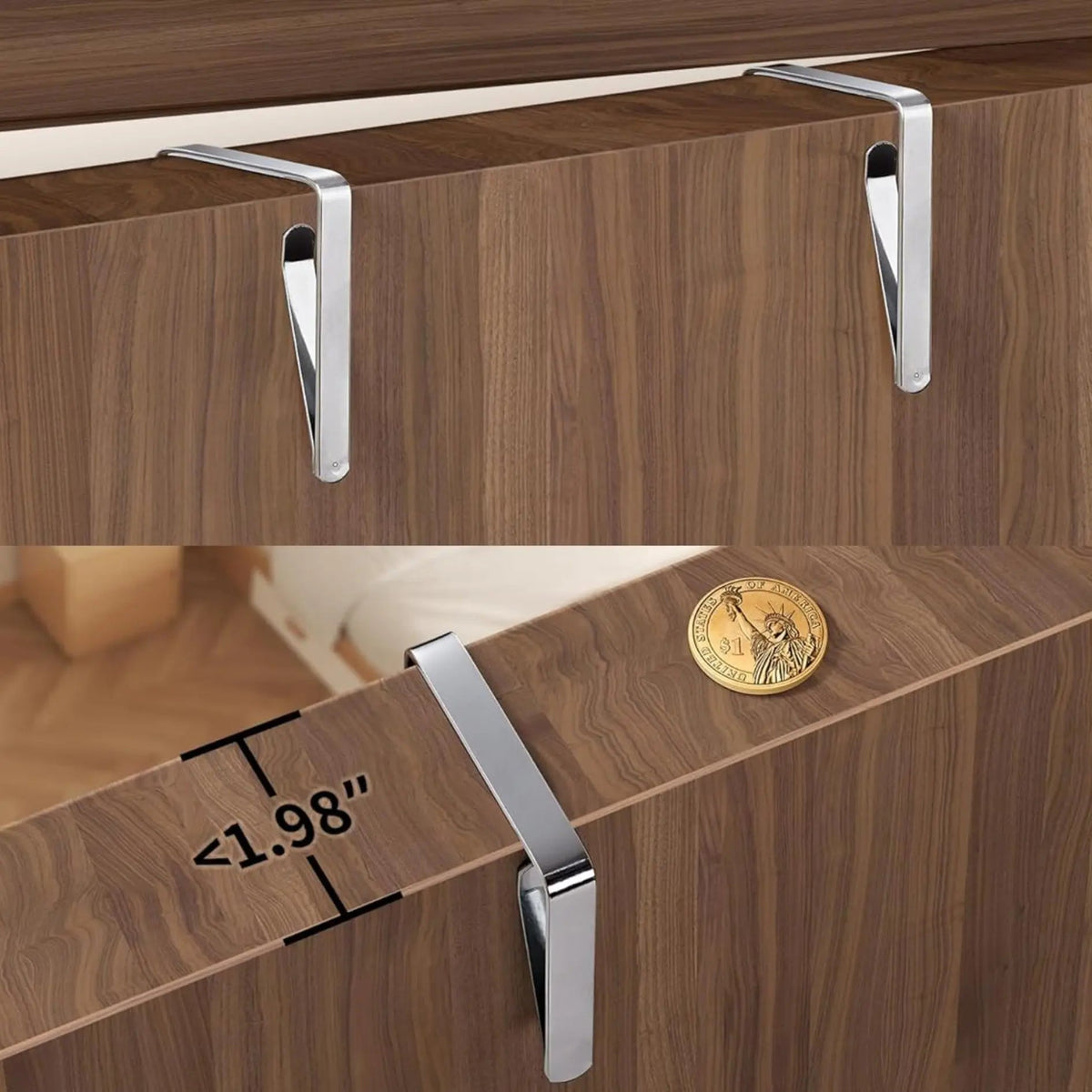5 Shelf Over Door Organizer with Reinforced Structure and Large Pockets for Bedroom, Bathroom, and Pantry Storage