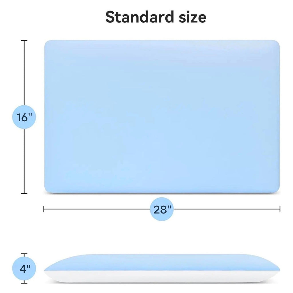 Hyper Slim Memory Foam Pillow with Thin Flat Design for Stomach and Back Sleepers