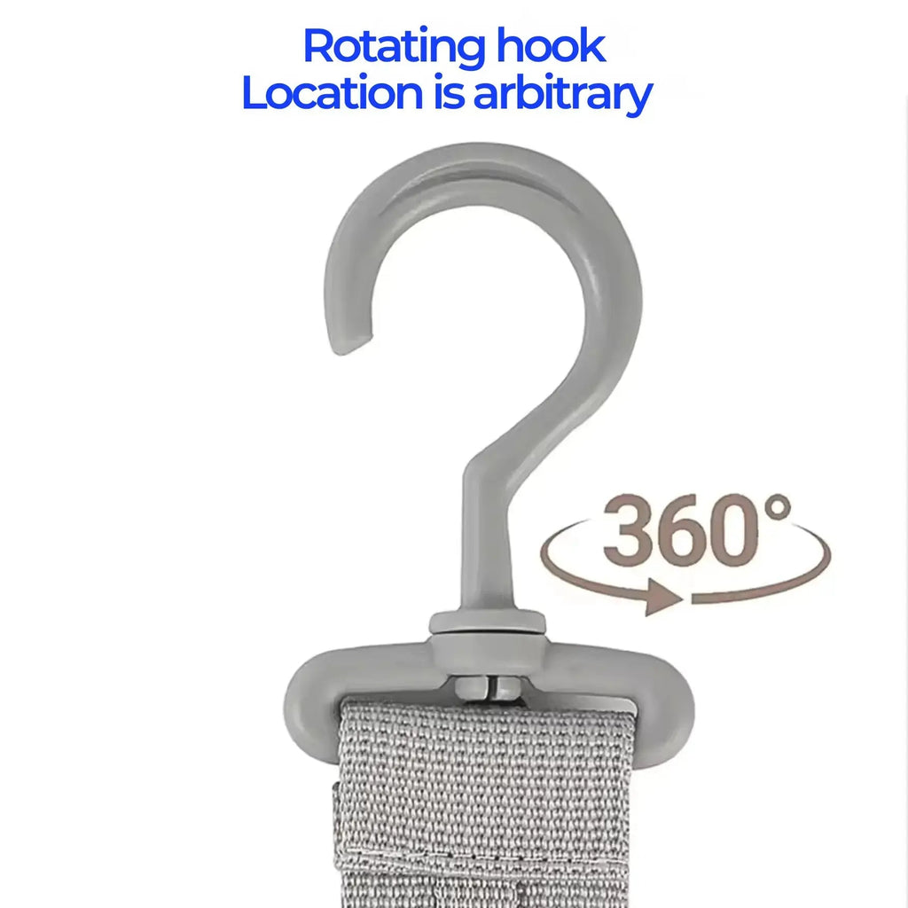 Baseball Cap Organizer Rack with 8 Clip Hanger Design for Door and Closet Organization