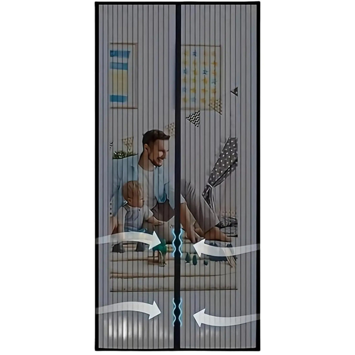 Magnetic Mosquito Door Screen Curtain for Patio Entry