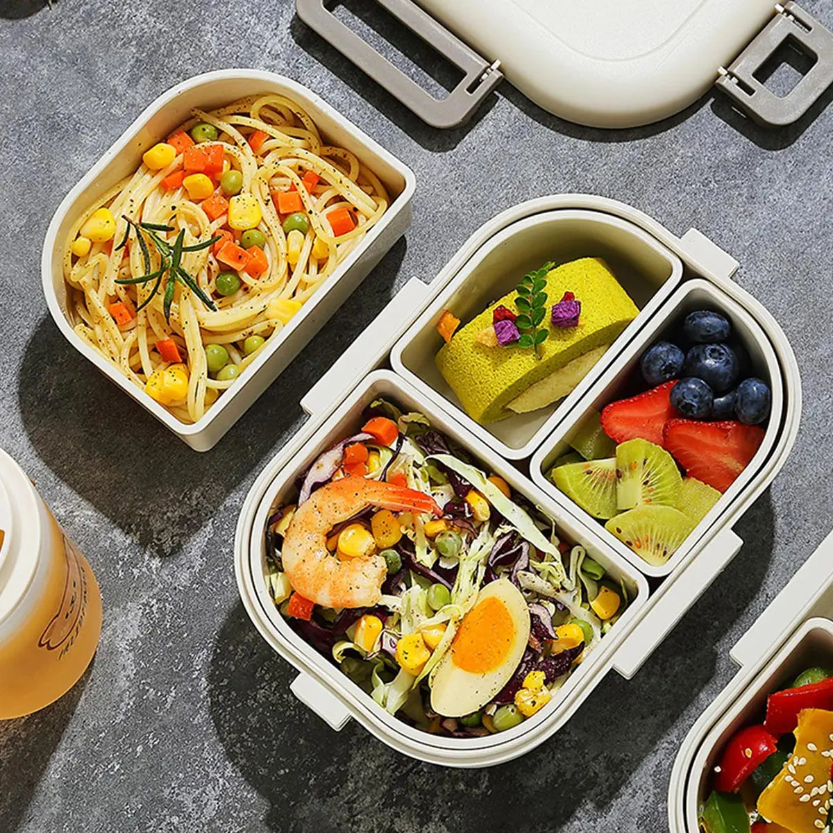 FreshMate Portable Bento Lunch Box – Leak-Proof On-The-Go Meal Prep Solution for Fresh, Tasty Lunches