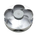 Rotating Snack Tray with Divided Compartments for Fruits Vegetables and Party Serving
