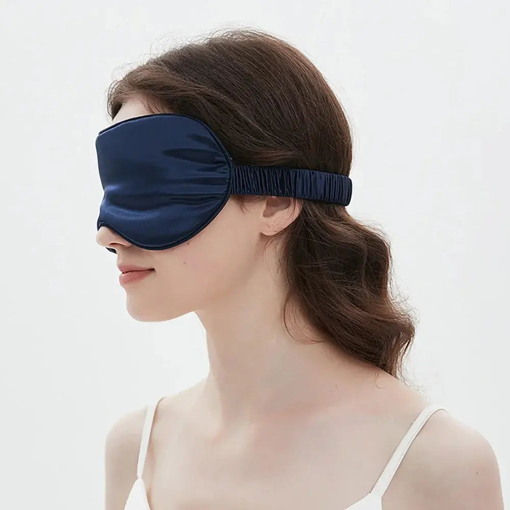 Bamboo Sleep Mask with Adjustable Strap and Light Blocking for Travel and Rest