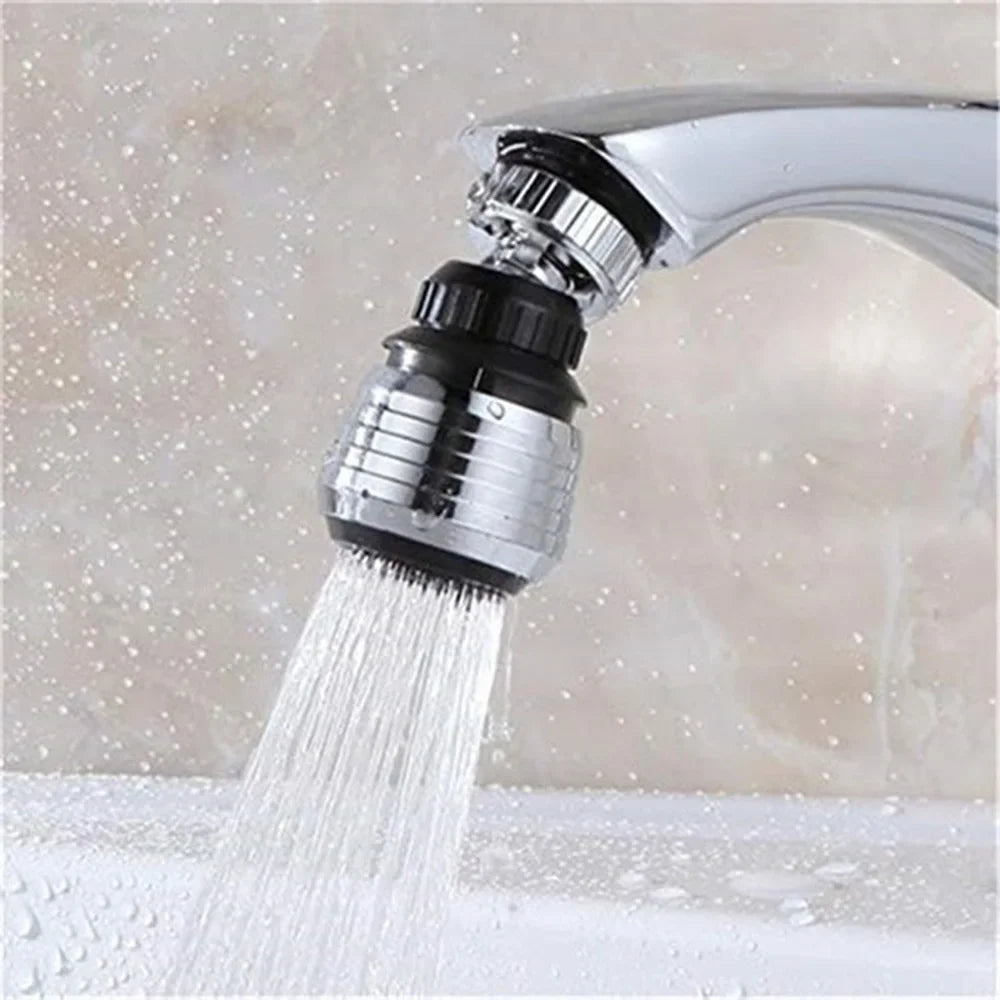 360 Degree Swivel Faucet Aerator with Dual Spray Modes and Water Saving Design for Kitchen Sink Use