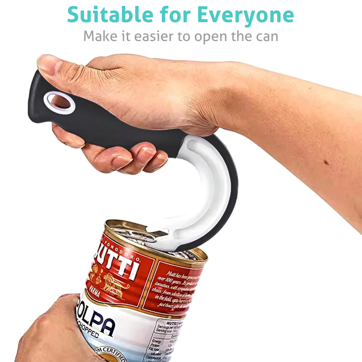 Easy Grip Ring Pull Can Opener Manual Pull Tab Tool