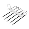 9 in 1 Multi Layer Pants Hanger Adjustable Stainless Steel Rack for Closet Space Saving Storage