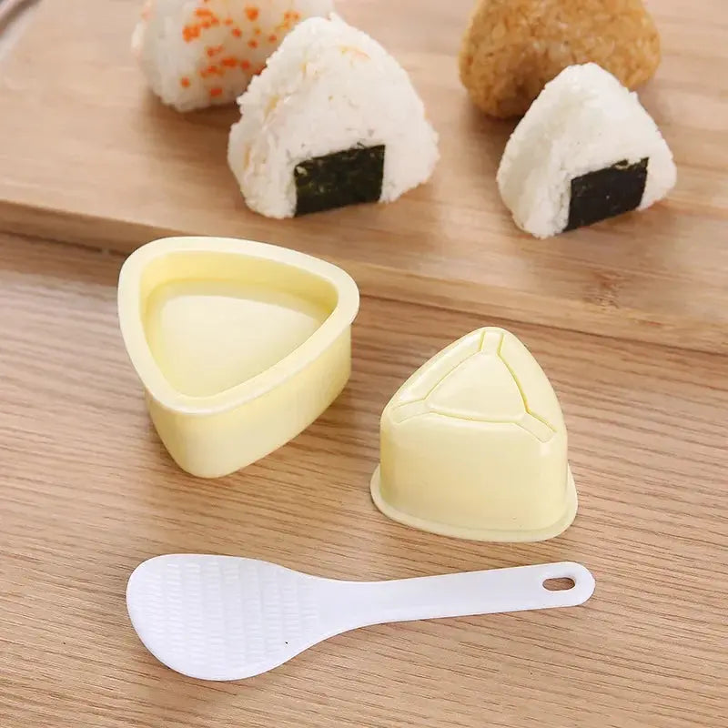 2Pcs Onigiri Rice Mold Triangle Sushi Maker Bento Rice Ball Press