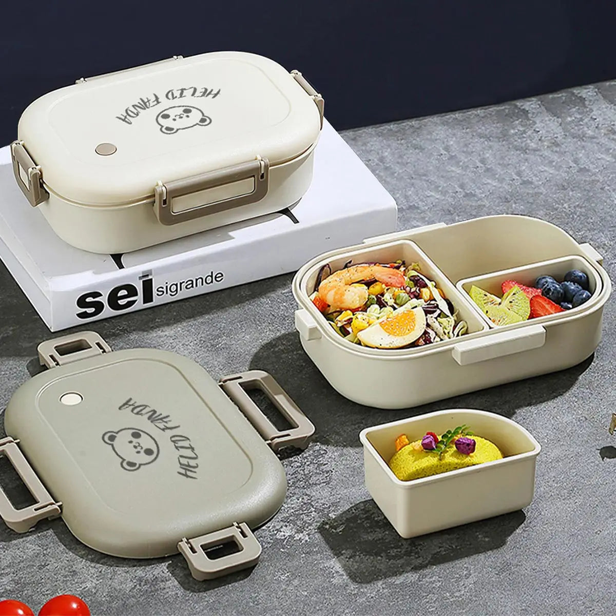 FreshMate Portable Bento Lunch Box – Leak-Proof On-The-Go Meal Prep Solution for Fresh, Tasty Lunches