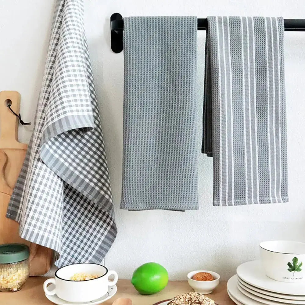 100% Cotton Flat Kitchen Towels 18 x 26 Inch Ultra Absorbent Soft Dish Towels