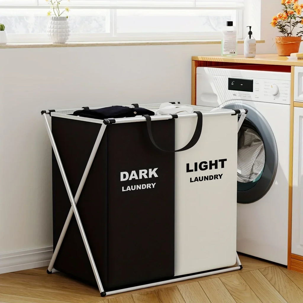 TriSort Triple-Section Laundry Hamper — Effortless Laundry Sorting & Organization