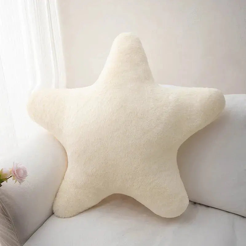 Plush Star Decorative Cushion with Soft Throw-Pillow Design for Kids’ Rooms, Bedrooms, and Cozy Living Spaces
