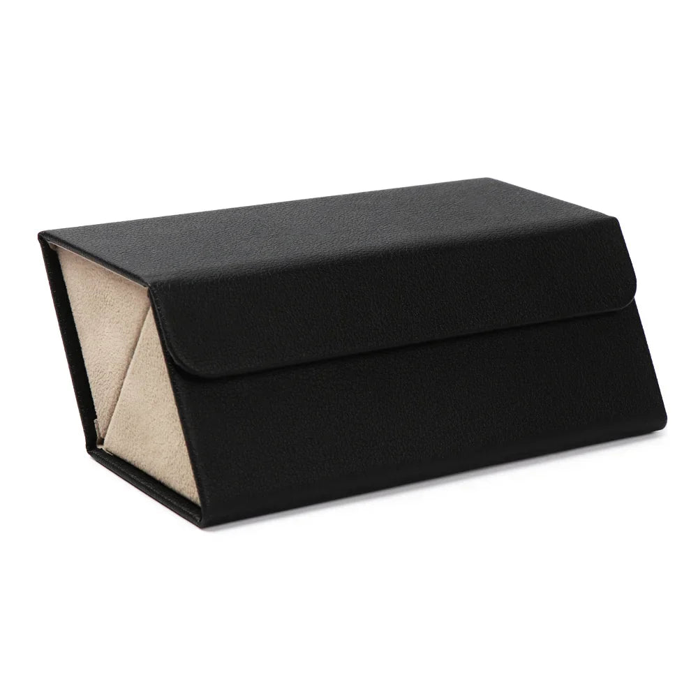 Multi Slot Glasses Organizer with PU Leather Roll Up Storage Design for Travel Eyewear Organization
