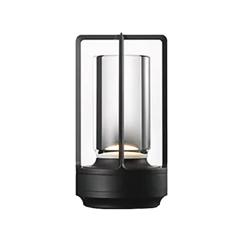 Rechargeable Crystal Table Lamp with Touch Control LED Design for Restaurants Bedrooms and Outdoor Use