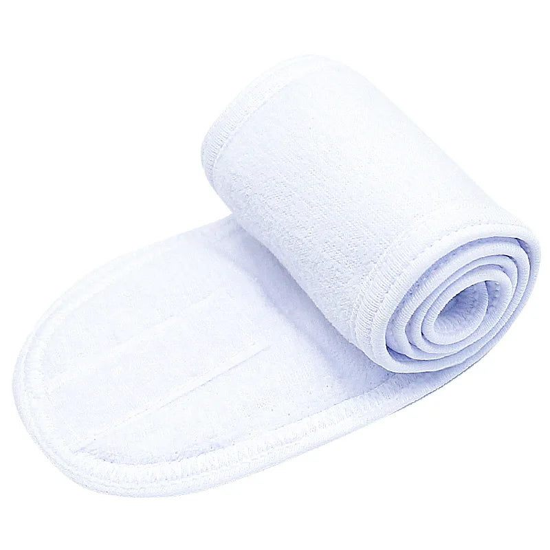 Microfiber Spa Headband with Adjustable Fit and Soft Stretch Design for Face Washing Makeup and Daily Care