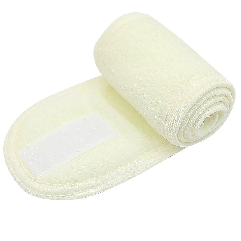 Microfiber Spa Headband with Adjustable Fit and Soft Stretch Design for Face Washing Makeup and Daily Care