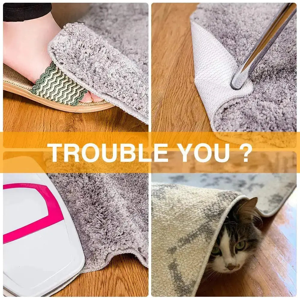 Reusable Non-Slip Rug Grippers for Hardwood Floors and Bathroom Mats
