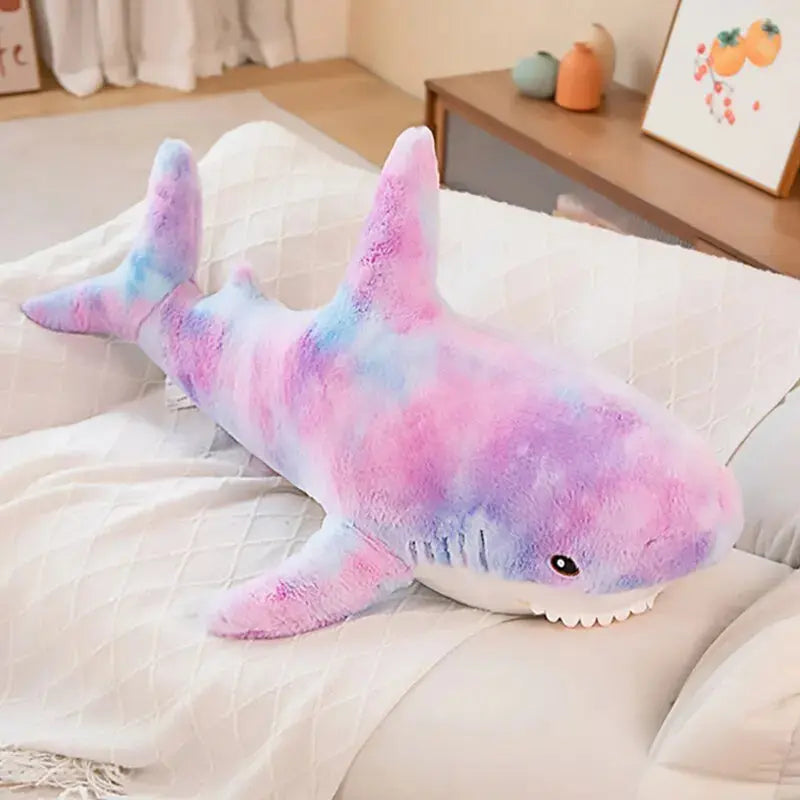 11.8" (30cm) Purple Shark Plush Toy with Soft Cotton Filling for Sleep Comfort, Relaxation, Gifting, and Decorative Room Display