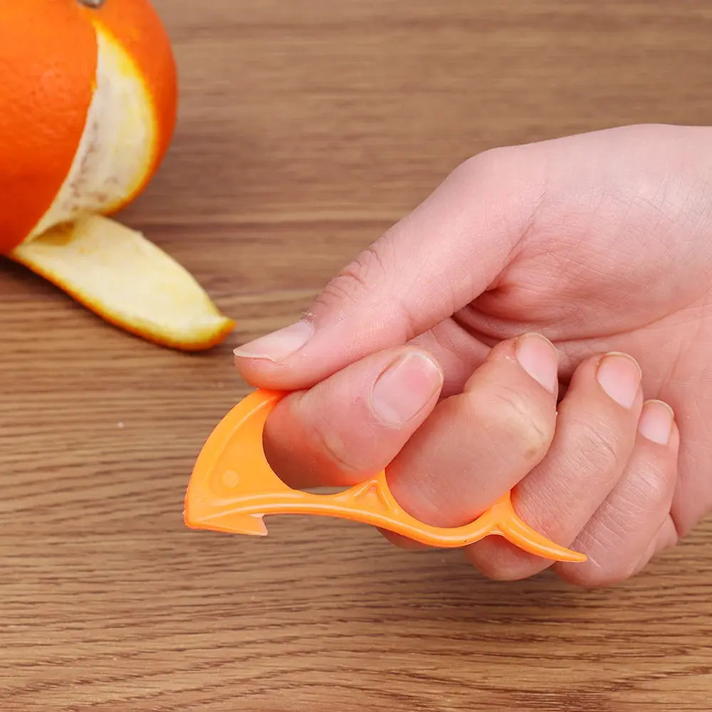 30 Pcs Citrus Orange Lemon Peeler Tool Easy Peel Plastic Fruit Slicer Kitchen Gadget