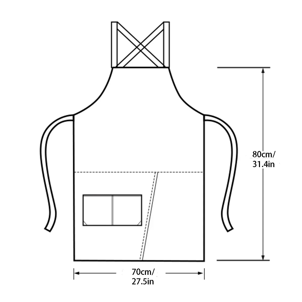 WorkEase Waterproof Canvas Apron — Durable Protection for Any Job