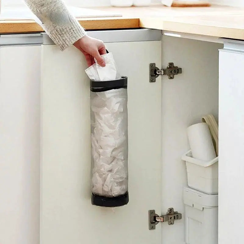 3 Pcs Wall Mounted Mesh Plastic Bag Holder Dispenser for Kitchen Storage