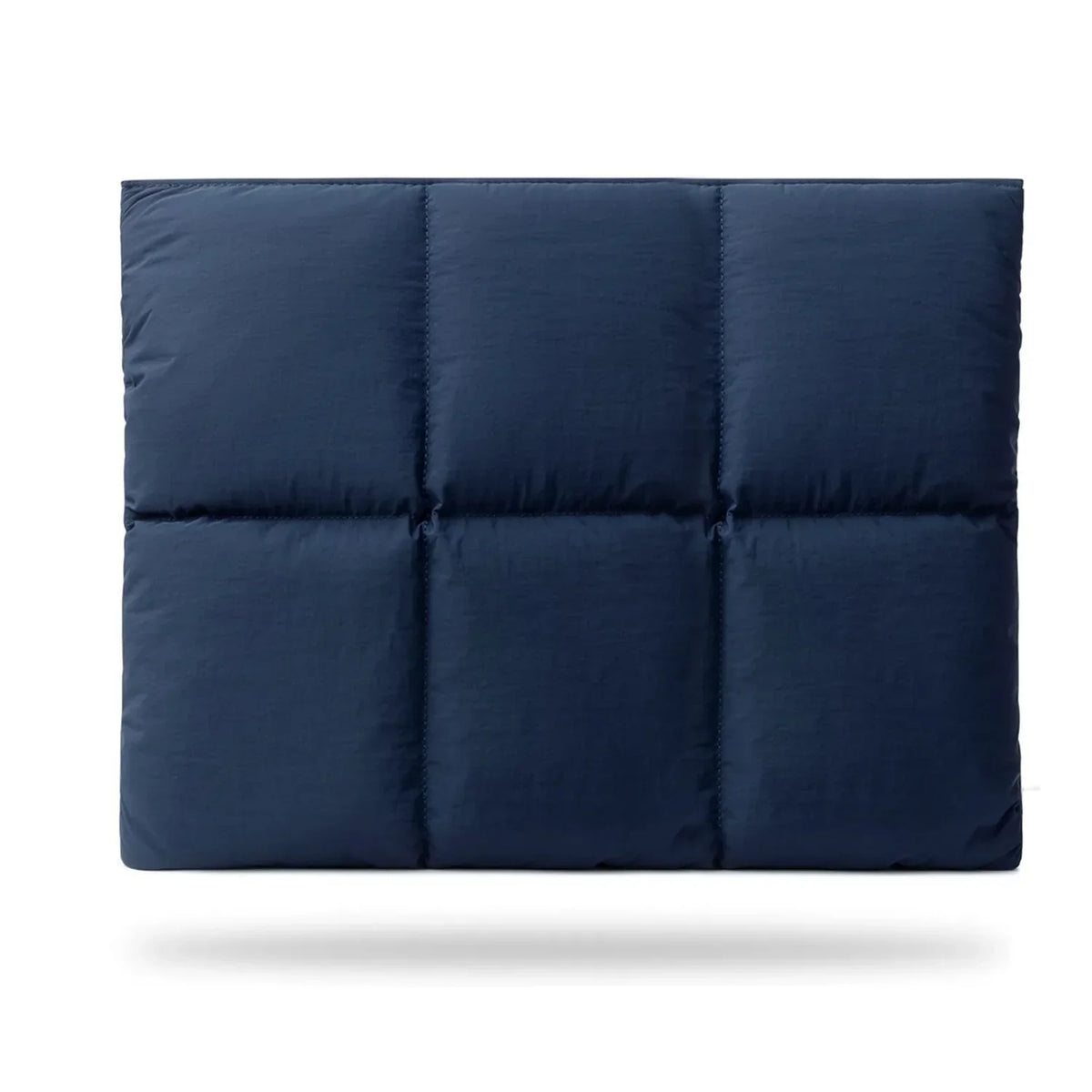 Quilted Laptop Sleeve with Puffy Padded Nylon Design for MacBook and Portable Travel Protection