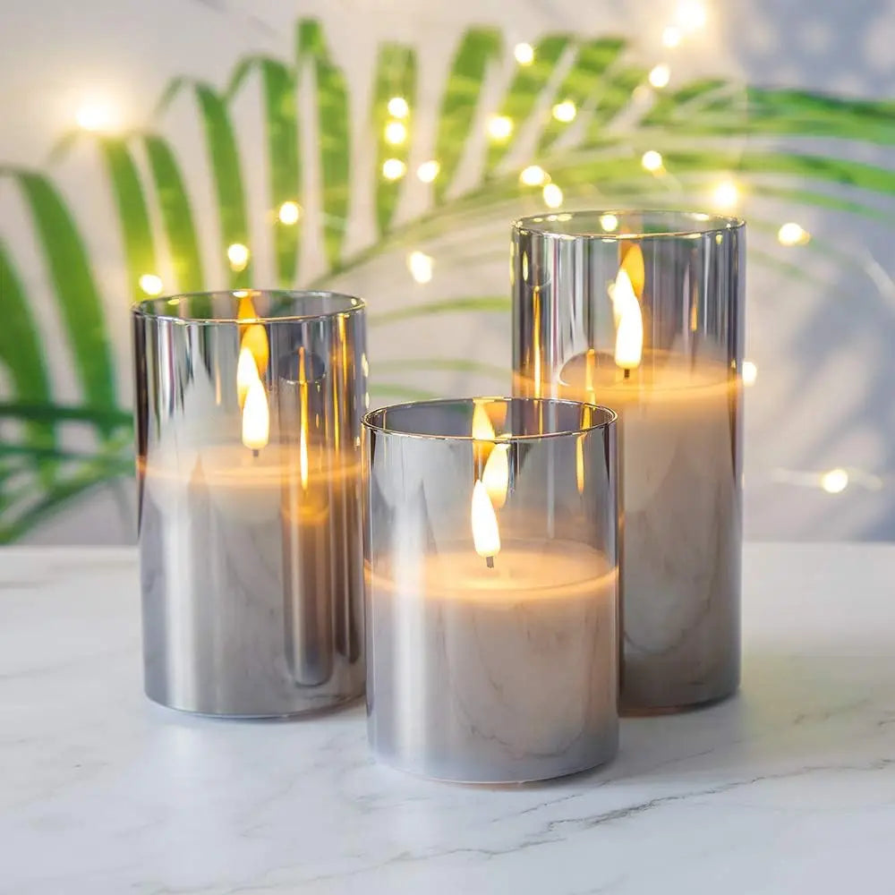 Flameless LED Pillar Candles with Remote Control, Timer and Flickering Light for Home, Wedding and Event Décor