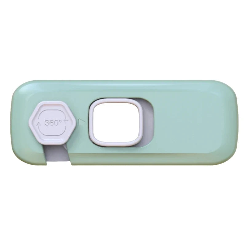 Child Proof Fridge Lock with Adhesive Mounting for Refrigerator, Freezer and Cabinet Doors