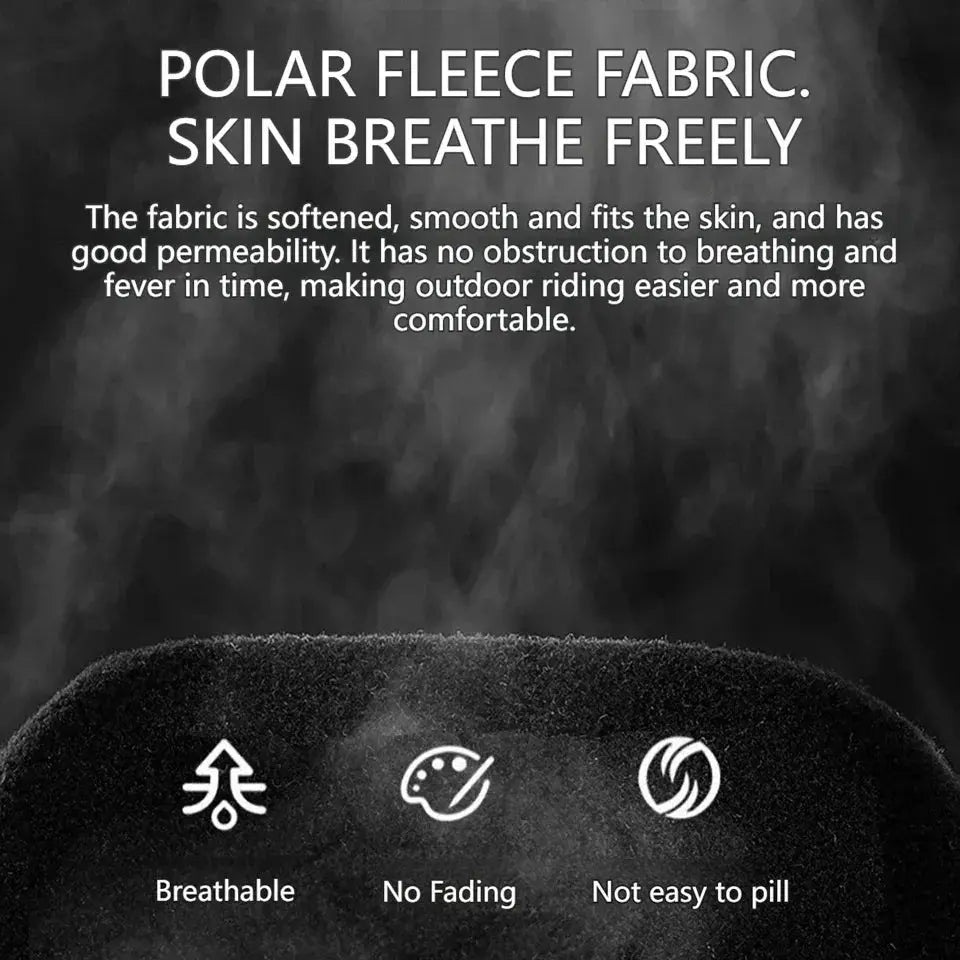 Windproof Fleece Balaclava Half Mask with Breathable Insulation for Winter Riding and Outdoor Activities