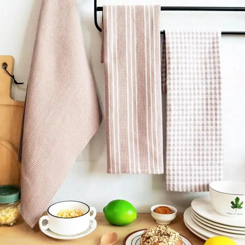 100% Cotton Flat Kitchen Towels 18 x 26 Inch Ultra Absorbent Soft Dish Towels