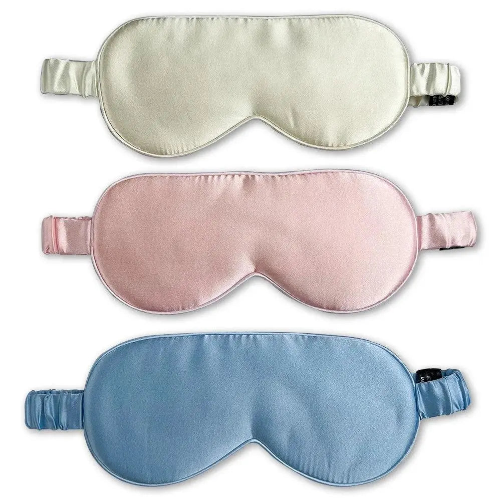 Bamboo Sleep Mask with Adjustable Strap and Light Blocking for Travel and Rest