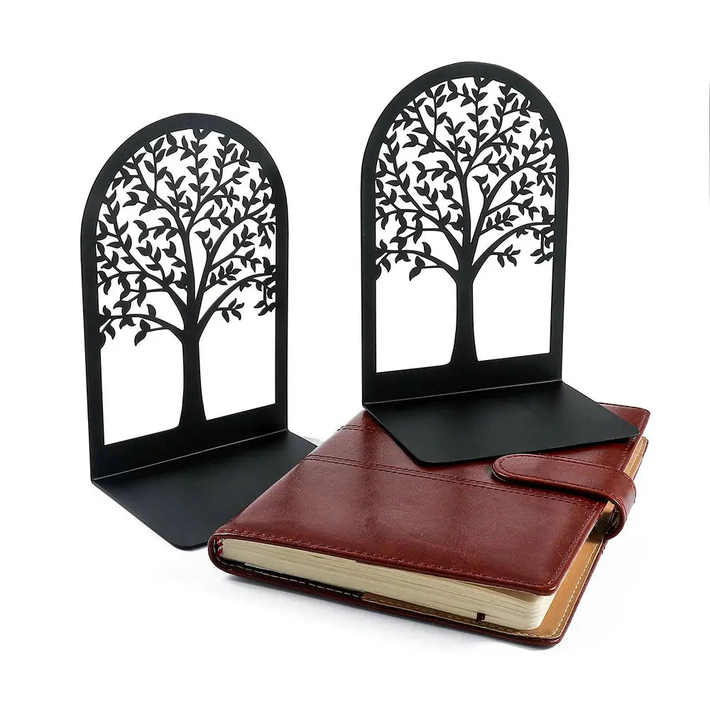 Tree of Life Metal Bookends Decorative Desktop Book Holder