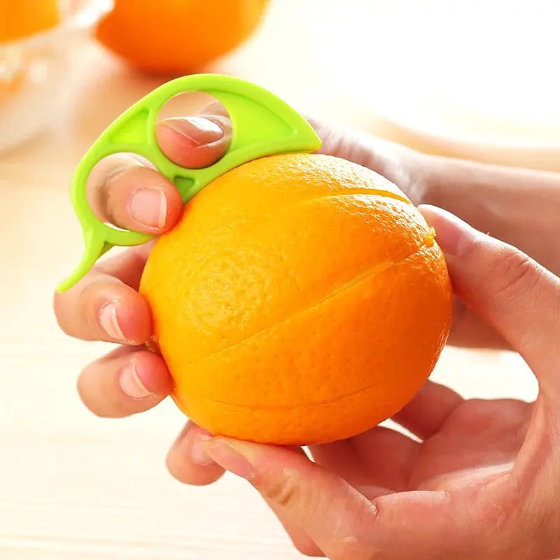 30 Pcs Citrus Orange Lemon Peeler Tool Easy Peel Plastic Fruit Slicer Kitchen Gadget