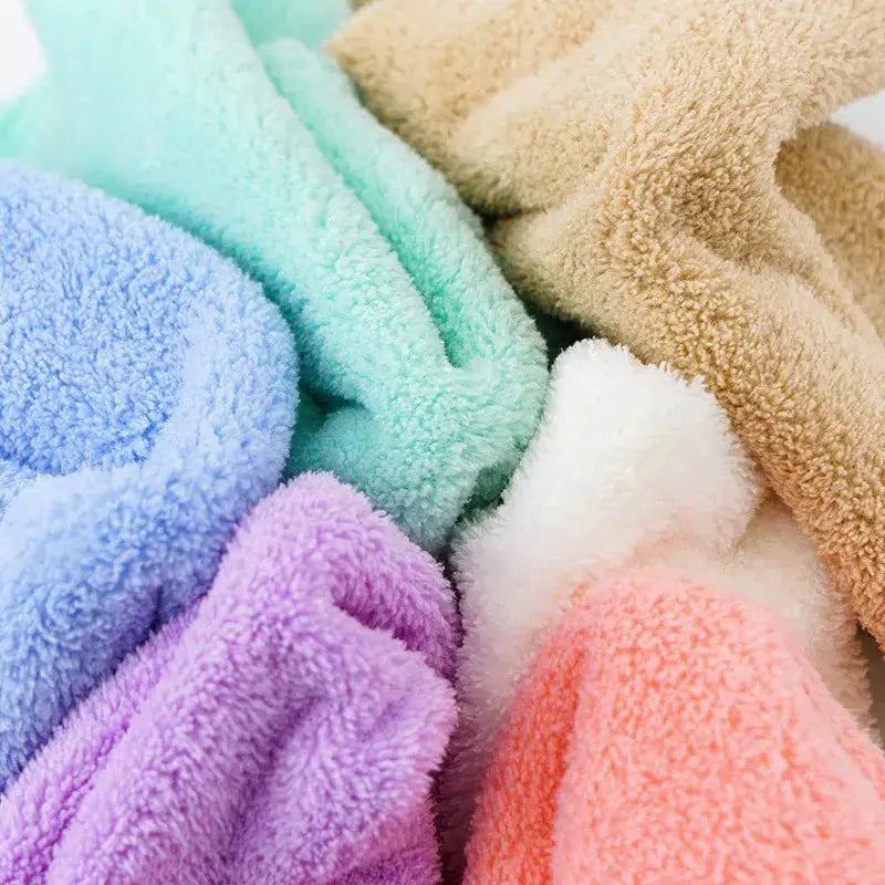 10-Piece Thickened Microfiber Coral Fleece Towels with High Absorbency and Quick-Dry Performance