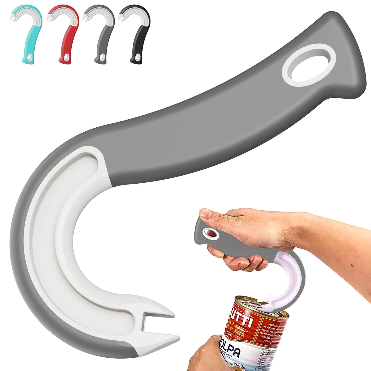 Easy Grip Ring Pull Can Opener Manual Pull Tab Tool