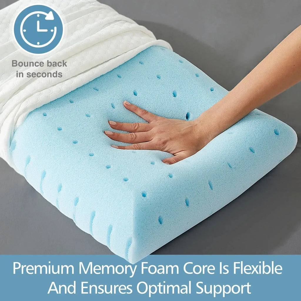 Ventilated Memory Foam Comfort Cushion with Breathable Design and Removable Washable Cover for Soft, Supportive Everyday Rest