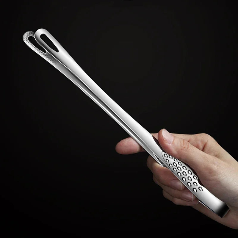 Stainless Steel BBQ Grill Tongs Cooking Food Tweezers for Meat Salad Barbecue Serving