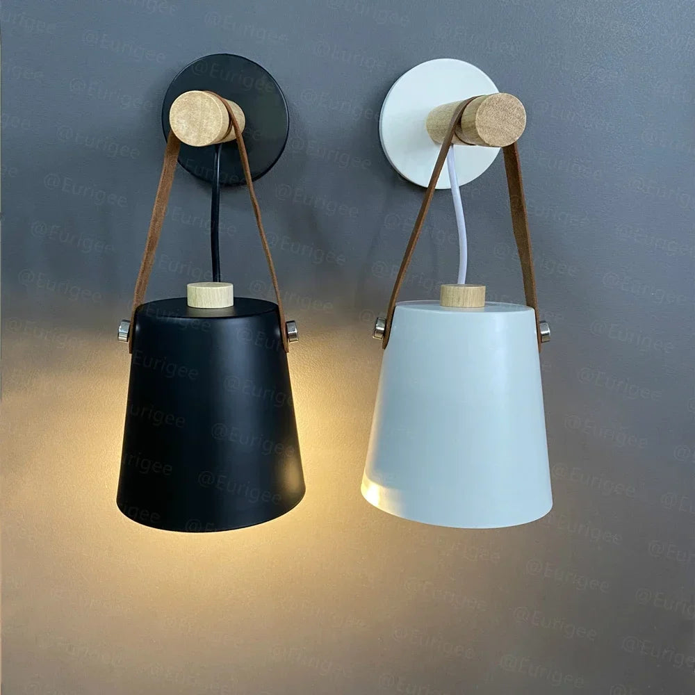 Modern Wall Sconce with LED E27 Design for Bedrooms Hallways and Study Areas