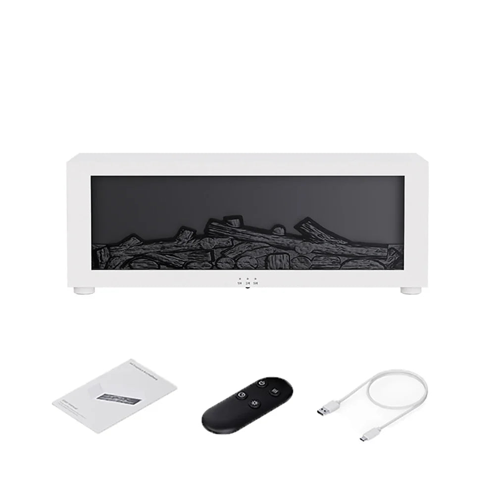 Flame Aroma Diffuser with RGB Lighting and Remote Control for Home Aromatherapy and Humidifying