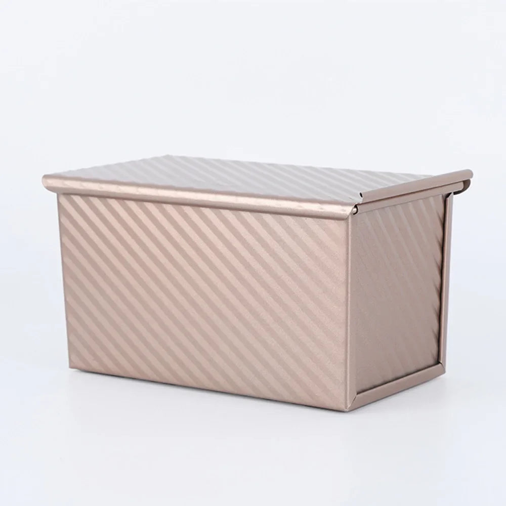 Pullman Loaf Pan with Lids and Non Stick Coating for Homemade Sandwich Bread Baking in Three Dough Sizes