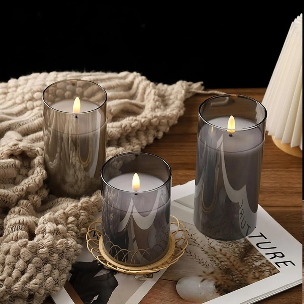 Flameless LED Pillar Candles with Remote Control, Timer and Flickering Light for Home, Wedding and Event Décor