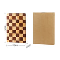 Checkered Wood Cutting Board FSC Certified Wooden Serving and Charcuterie Tray