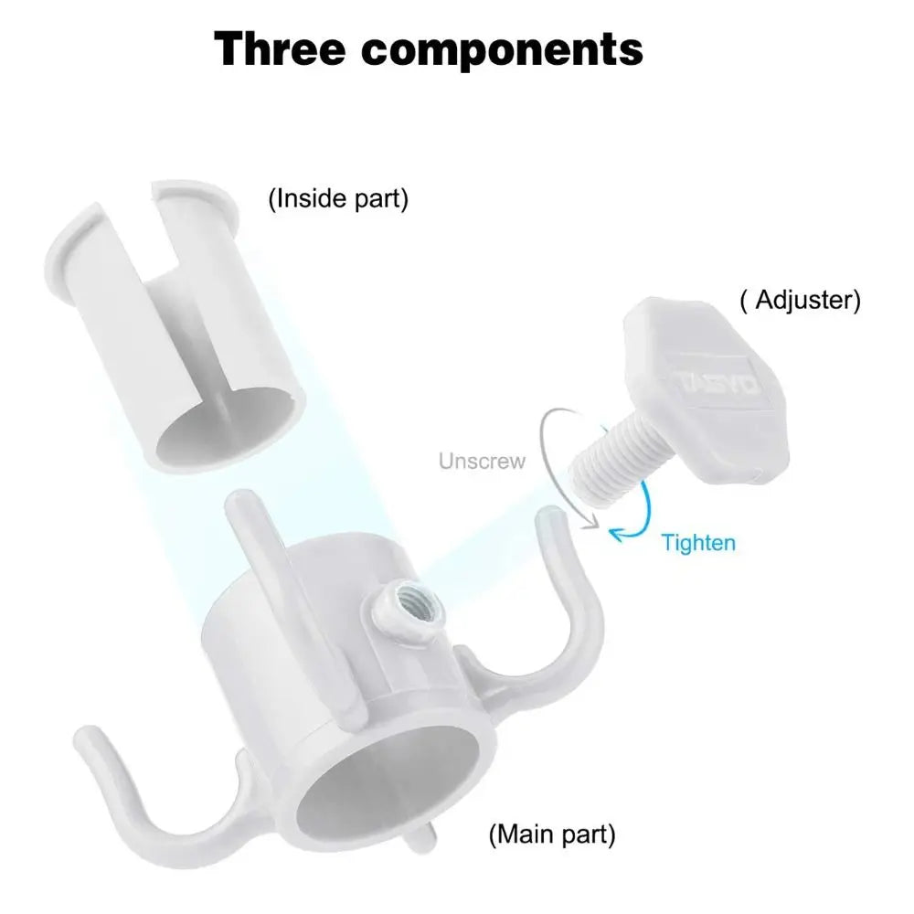 Beach Umbrella Hook with Four Corner Hanging Design for Towels Bags and Outdoor Accessories