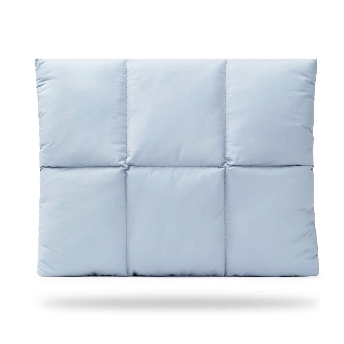 Quilted Laptop Sleeve with Puffy Padded Nylon Design for MacBook and Portable Travel Protection